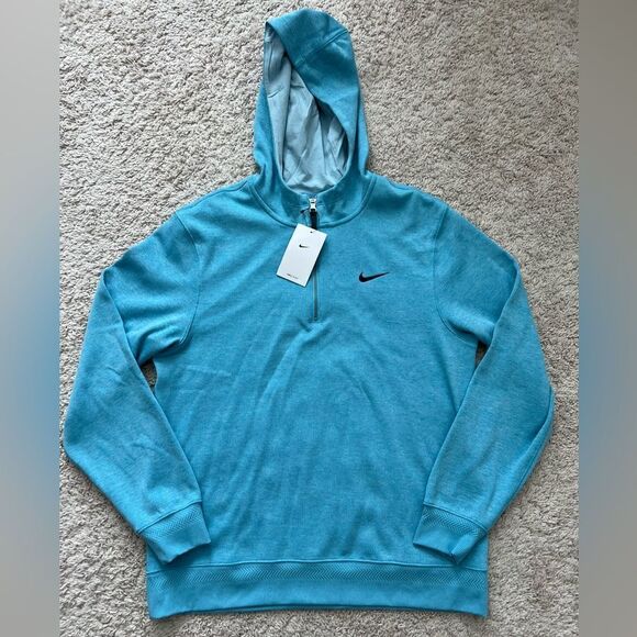 Nike Dri-Fit Golf 1/2 Zip Hoodie Sweater Blue The Players - Picture 1 of 5